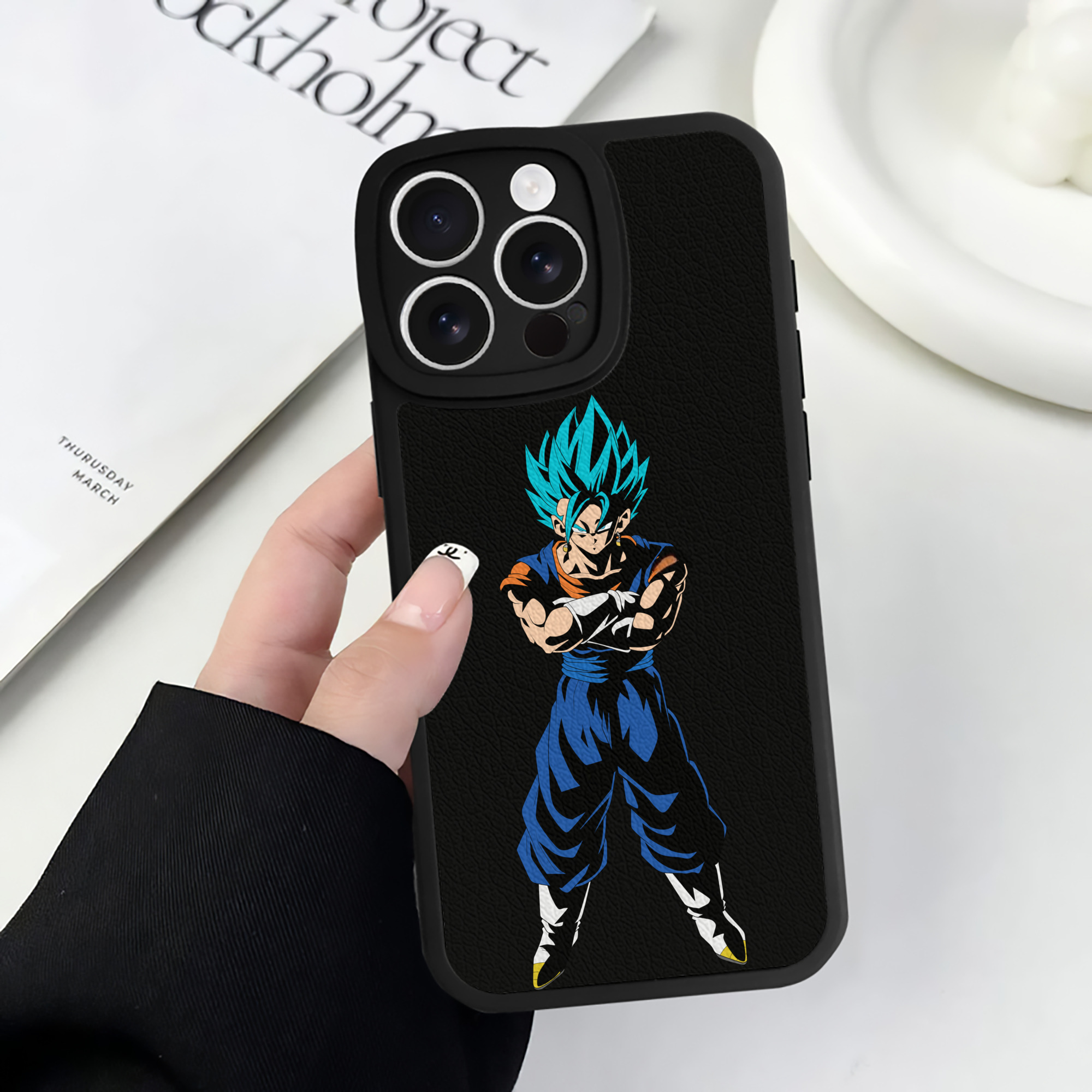（画像用） ドラゴンボール ベジット DRAGON BALL Vegetto 【iPhone 16シリーズ対応】シリコンスマホケース（レザー調） 材質：シリコン